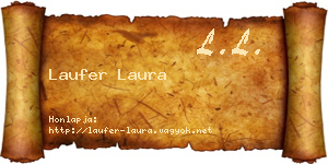 Laufer Laura névjegykártya